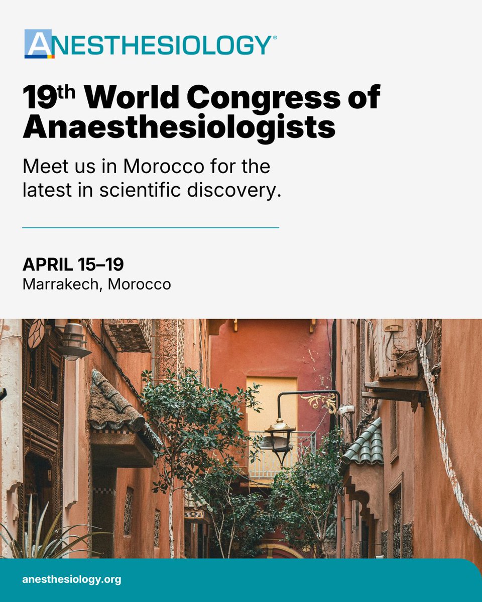 Anesthesiology Journals tweet media