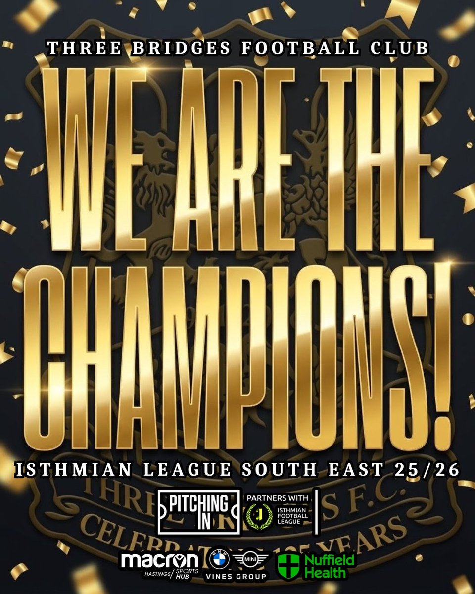 Three Bridges FC (C) 🏆 tweet media