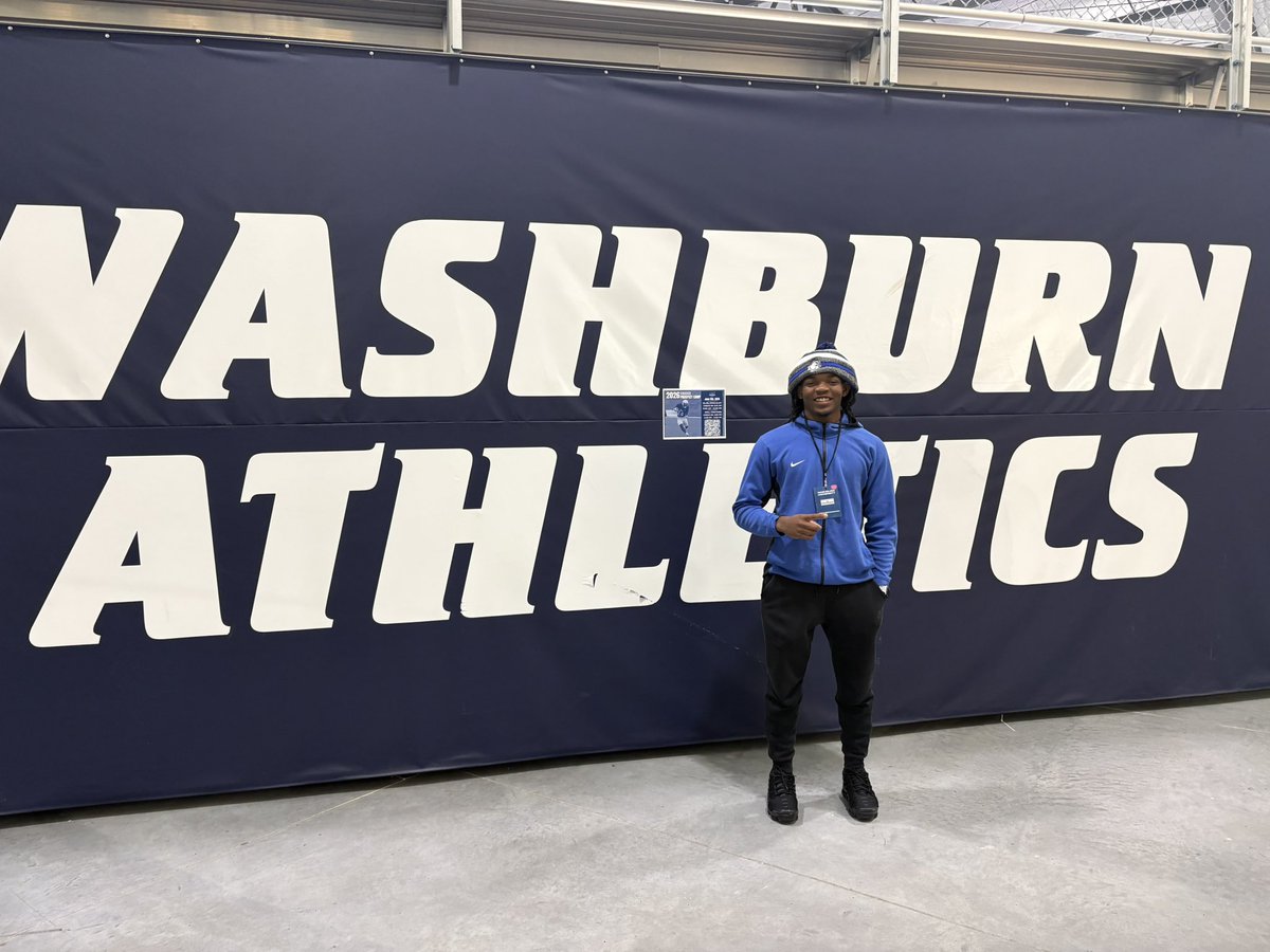 tjmccormick27's tweet photo. Grateful for the opportunity to attend Jr. Day at Washburn University Thank you to the coaches and staff for the warm welcome and valuable experience. Looking forward to what’s ahead! #Grateful #JrDay @Zach_Watkins @CoachNellyV @CoachTyceBrown @RoppWeston https://t.co/pTOmUnouCm