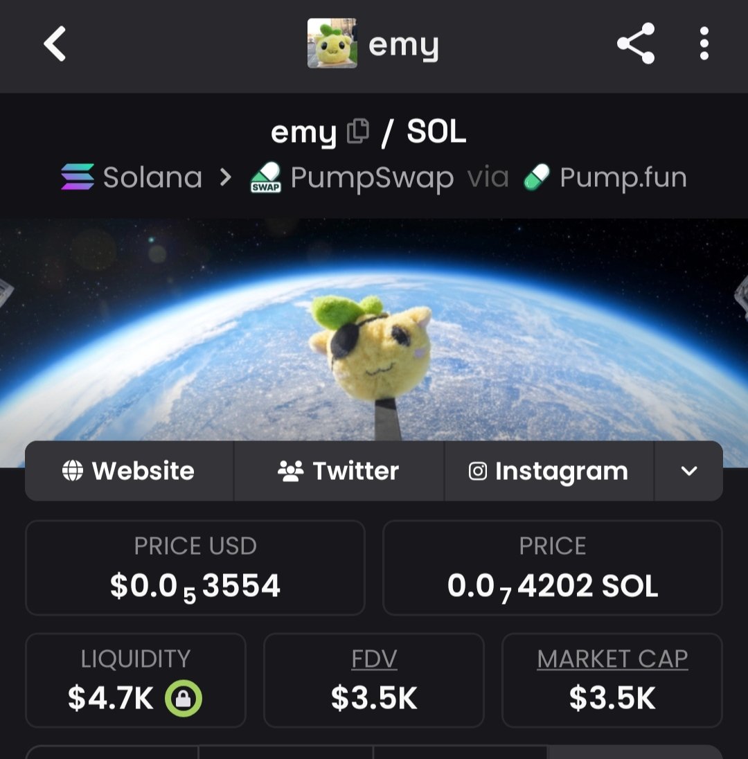 RealCryptoChunk's tweet photo. Just leaving this here…

$emy — $3.5K market cap

One day people might come back to this tweet. 👀 https://t.co/CTKFvN83K4