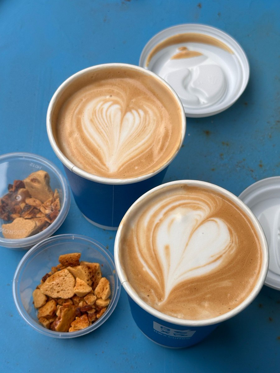 "Tried the new AR café menu—scan to watch latte art brew in 3D!  Swipe for the magic "