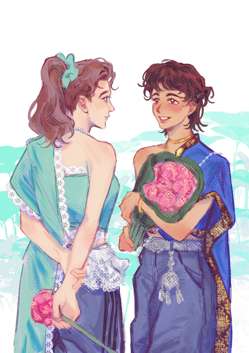 6323 พาสาวฝรั่งแต่งสไบยีนส์