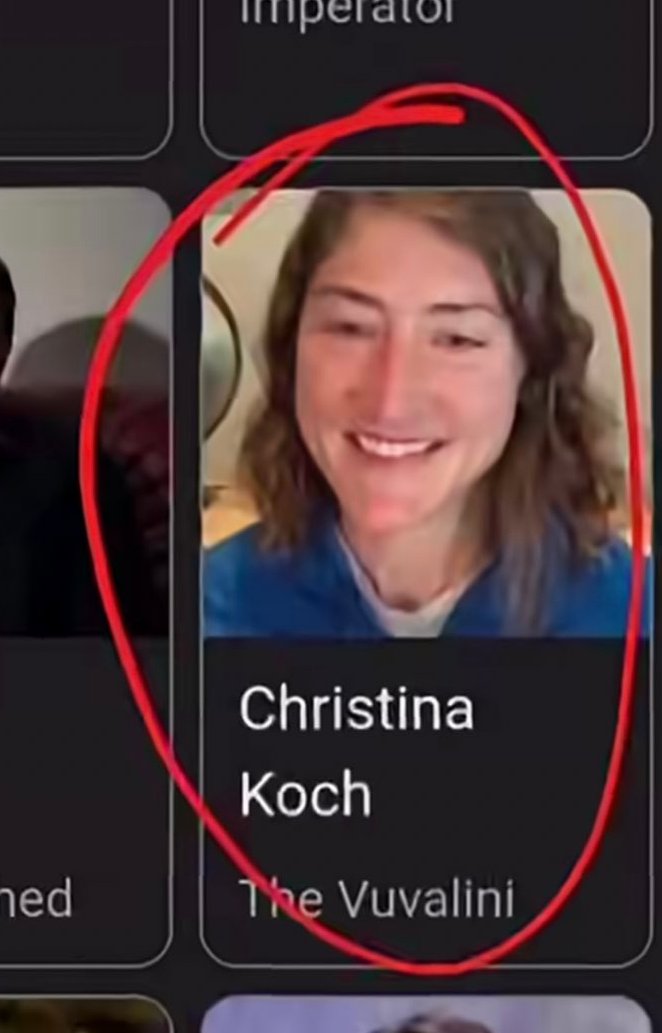 gokkubbe_tv_ch's tweet image. Astronot Christina Koch'un Çılgın Max: Öfkeli Yollar filminde Vuvalini (Many Mothers) kadrosunda adı geçiyor.
Aynı isim ve aynı karakter...
@NASA bu kişi mühendis ve astronot mu? Yoksa OYUNCU MU?
m.imdb.com/name/nm6400463/
#ArtemisII #Orion #NASA #IMDB #Sinema #Cinema