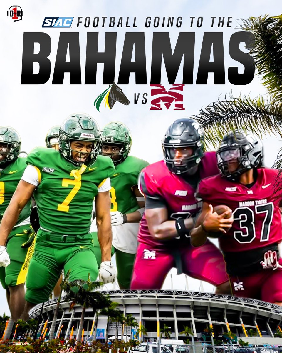 D1_Rejects's tweet image. This is 𝙉𝙀𝙓𝙏 𝙇𝙀𝙑𝙀𝙇 🤯🌴

@KYSUFB &amp;amp; @MorehouseFB are playing in the 𝐁𝐚𝐡𝐚𝐦𝐚𝐬 this November in Thomas A. Robinson National Stadium

This is the first-ever trip of it’s kind for both these @TheSIAC squads 🙌

#D1R | #D2FB | #CFB