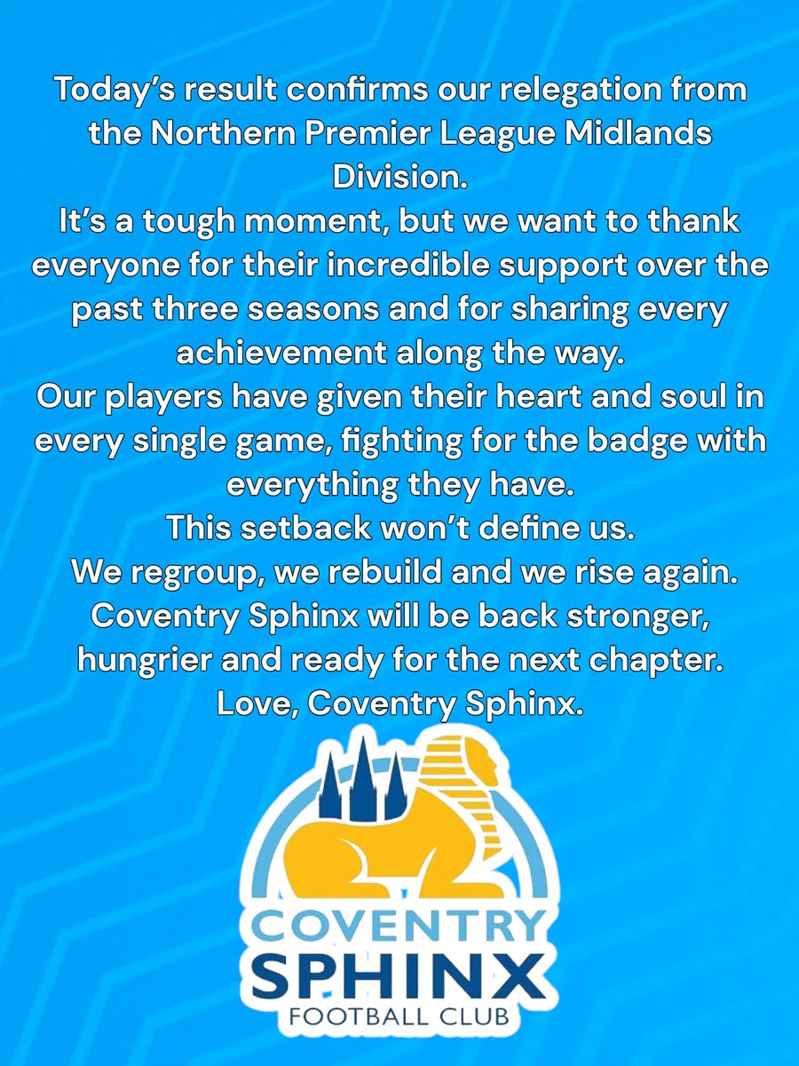 Coventry Sphinx FC tweet media