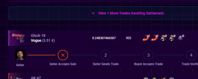 Dragy's tweet photo. ok so this dude didn't deliver on csfloat and took a ban over a 3$ skin lol
so just out of spite i copied his entire craft on a better float so its no longer 1/1 https://t.co/JO9ybURKUj