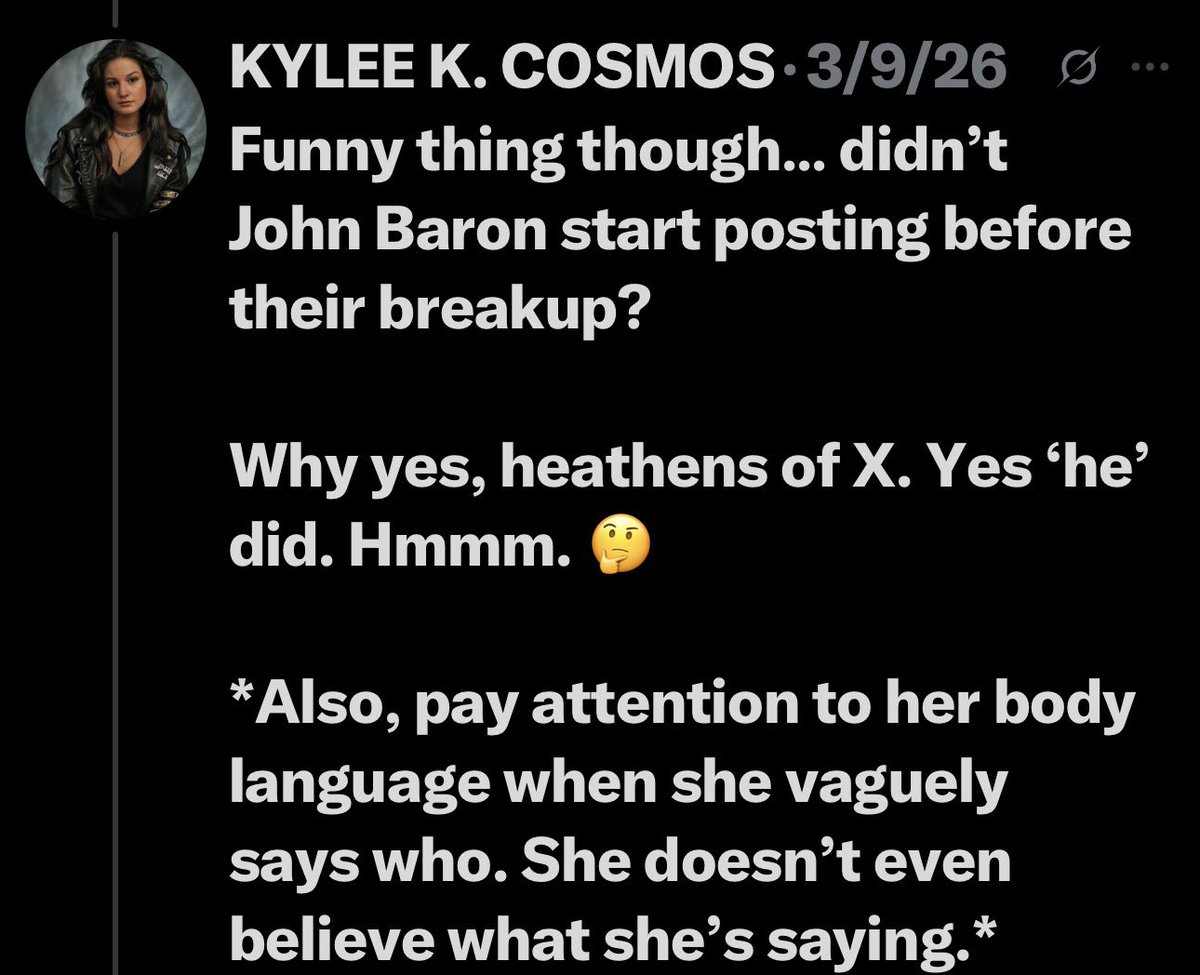 KYLEE K. COSMOS tweet media