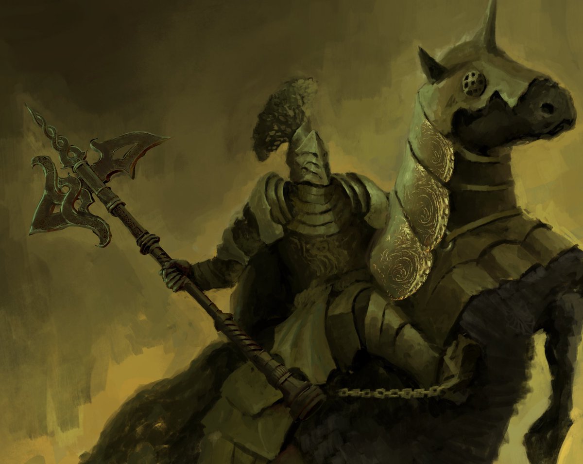 rioyudha22's tweet image. Tree sentinel wip
#eldenring