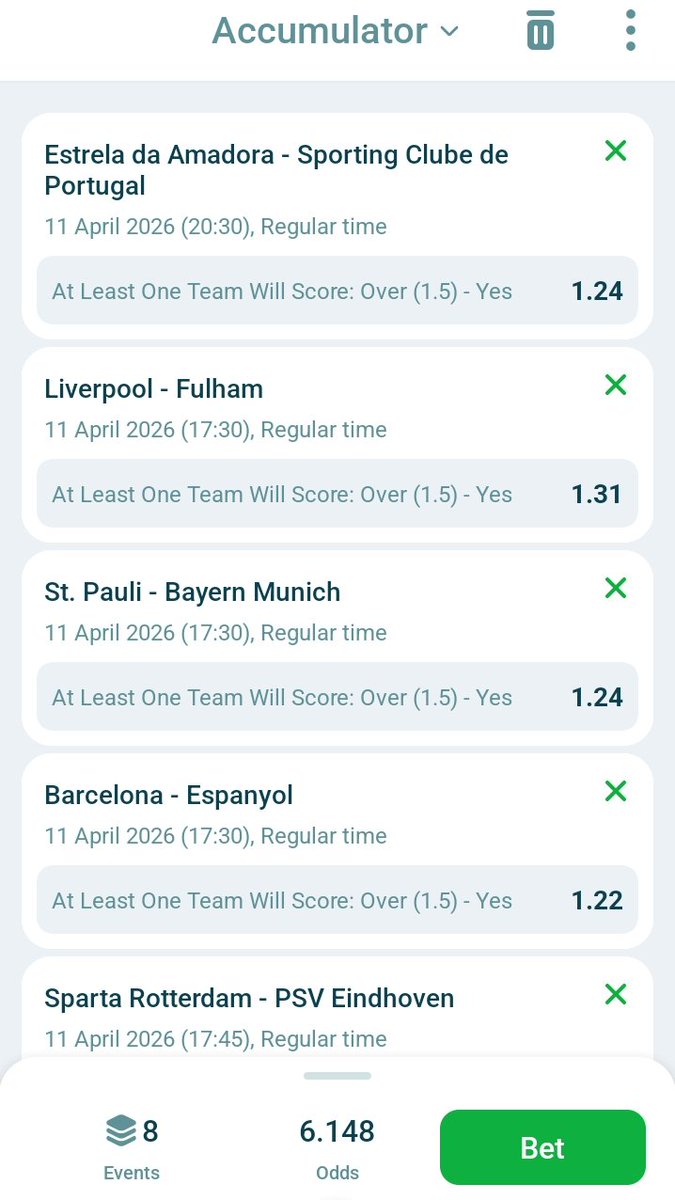 winnerbet7's tweet image. Let's try out this strategy on 22bet 

6 Odds MV8V9

Sign up ➡️ tinyurl.com/yc8k5a3z

Promocode : WBET

#Prediction #FootballTwitter #PlayAndWin #bettingtips