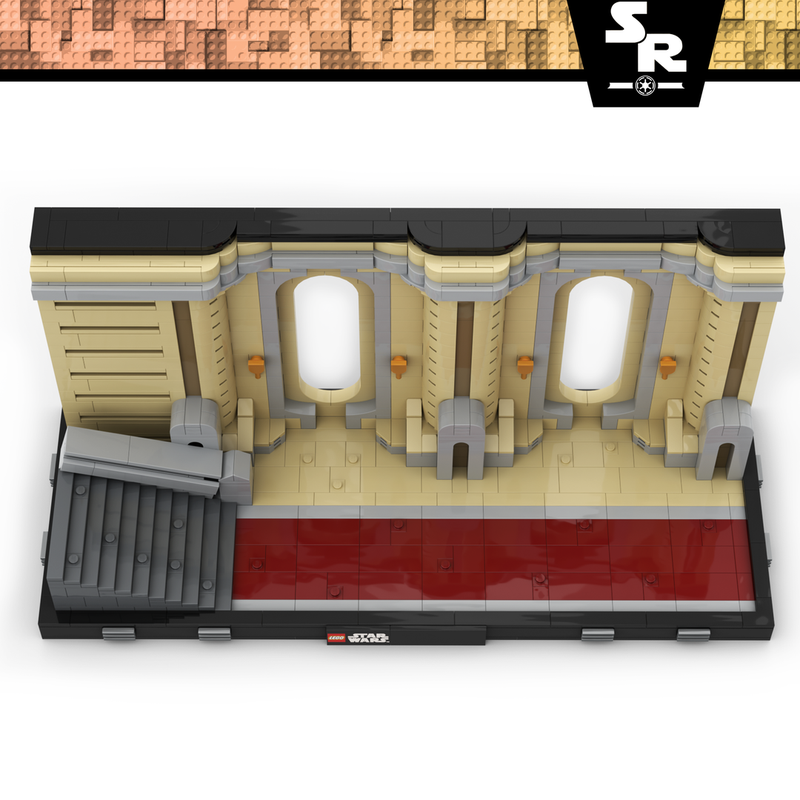 Rebrickable's tweet image. Coruscant Temple Diorama by Stud Republic reb.li/m/258336?spot=… #lego #rebrickable #legomoc