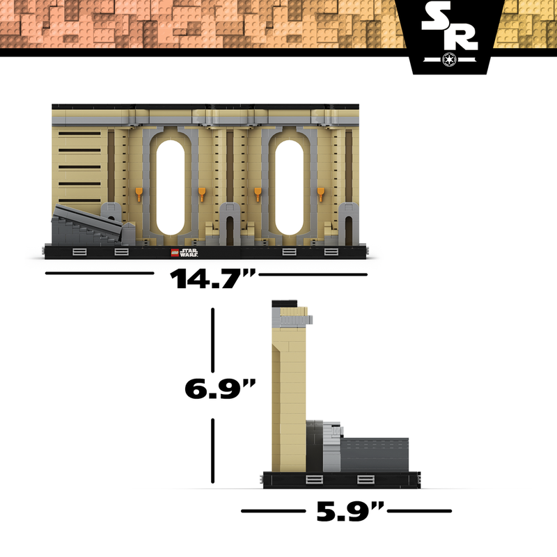 Rebrickable's tweet image. Coruscant Temple Diorama by Stud Republic reb.li/m/258336?spot=… #lego #rebrickable #legomoc