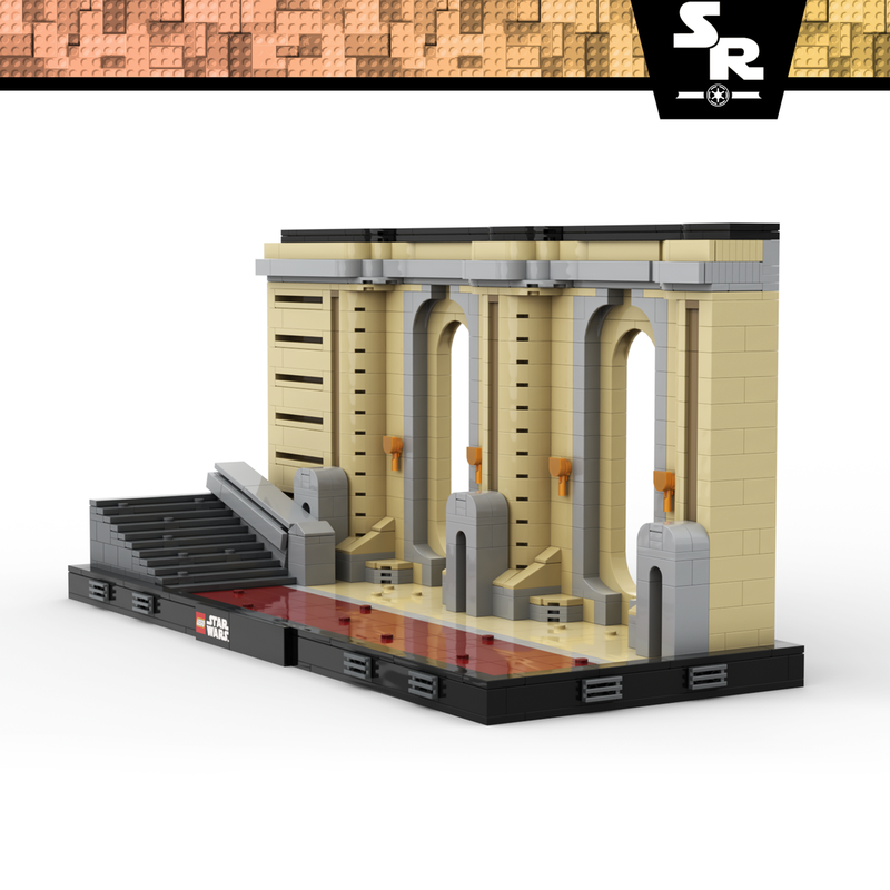 Rebrickable's tweet image. Coruscant Temple Diorama by Stud Republic reb.li/m/258336?spot=… #lego #rebrickable #legomoc