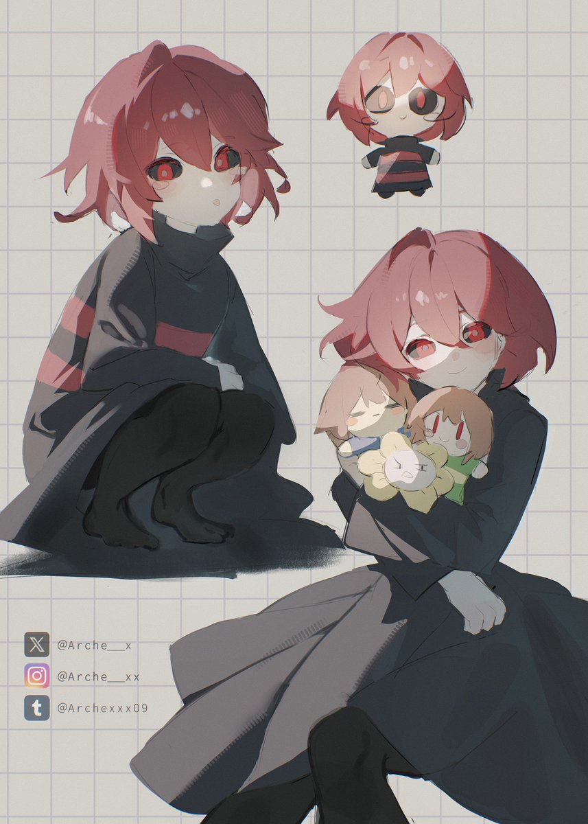 Arche__x's tweet image. ❤️🖤#undertale #underplayer