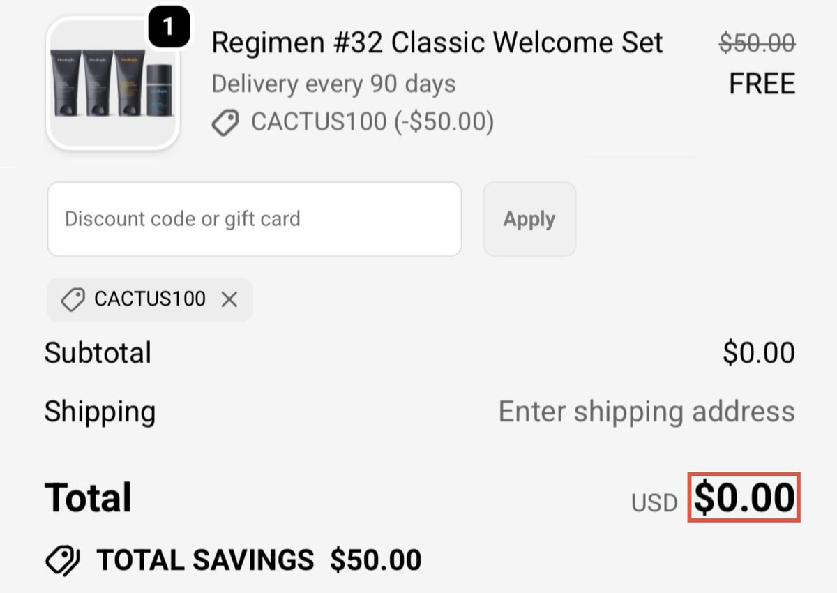 Pricerrors's tweet image. PAY $0 FOR $50 WORTH OF SKINCARE

Geologie Welcome Set free with code ‘CACTUS100’

Face wash, morning cream, night cream all included

Cover shipping and sell on eBay for $20+

Cancel subscription whenever

inflcm.com/5Gf/eJbP #ad
