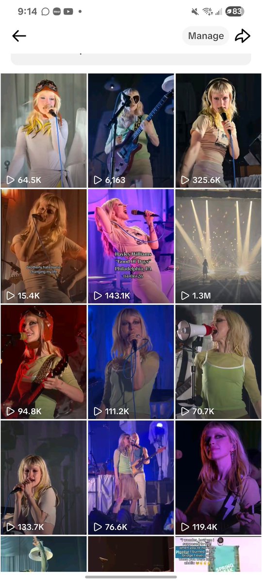 My tiktok saves since this tour started
