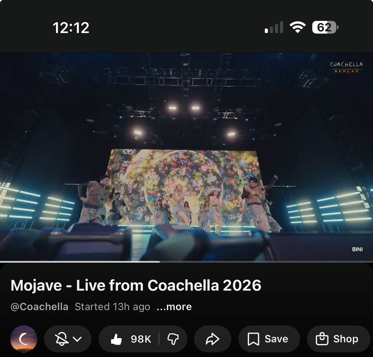 EdDavid02's tweet photo. Ngayon pa lang pala Coachella performance ng @BINI_ph ?

Huy! Pang-ilan mo na yan. Tulog na! Hahaha.

#BINI_ChoachellaWk1 #BINIchella https://t.co/Mgty87VLRB