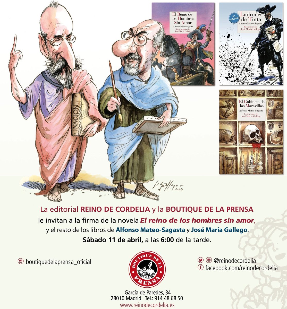José María Gallego y <a href="/AlfonsoMSagasta/">Alfonso Mateo-Sagasta</a> ya están firmando…