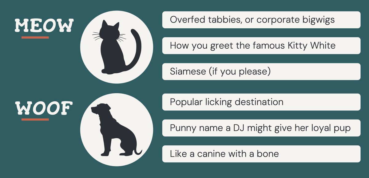 Joyzzle__'s tweet photo. Happy #NationalPetDay from Joyzzle! What are your favorite pet-related #crossword clues? Some of ours are below. Play the puzzles at https://t.co/Hjk5cKQLm6 and https://t.co/Xznv1onxRK https://t.co/nx3IRJNYee
