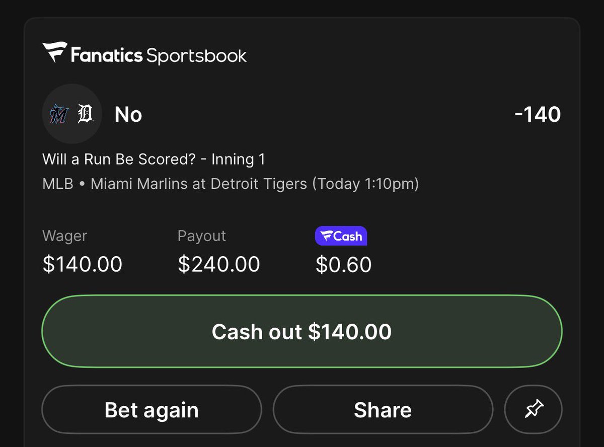 No Runs 1st Inning (NRFI) tweet media