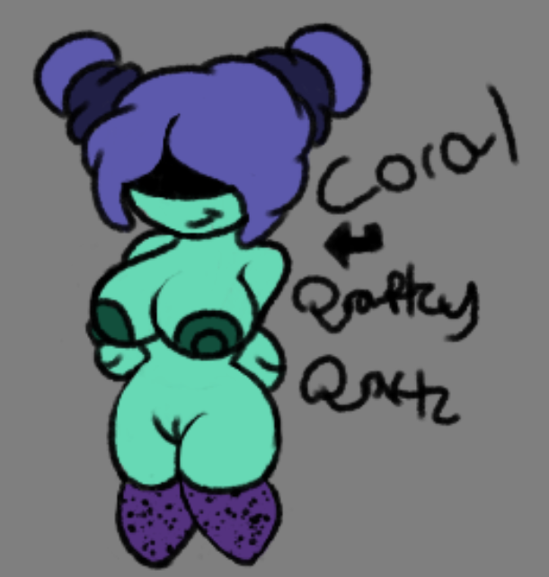 Mrhashta's tweet photo. Here is the new crab oc I was talking about earlier her name is Coral I do not have  a clothing design for her yet but here is her nsfw design for now wdyt? #nsfwtwtًً  #nsfwtwt #nsfwart https://t.co/xvGsyWUSkz