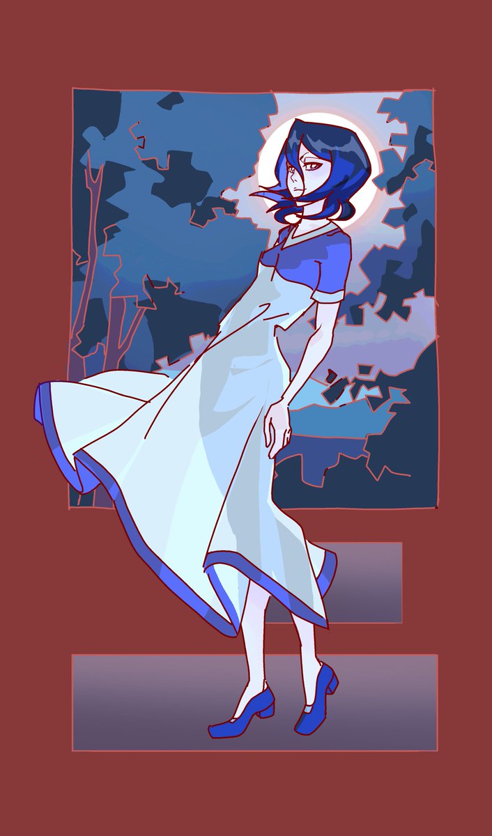 Day 8: FREE DAY 
Rukia in this recognizable dress at the request of my dear <a href="/jigy_err2/">12% of plan_comms_open</a> 🔷🔹💙

#RukiaWeek2026 #RukiaWeek