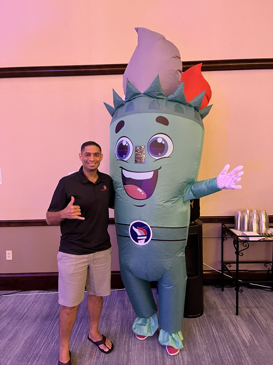 libertytax's tweet photo. From the sidewalk to the spotlight—
our mascot Torchie brings the fun every time. 🔥 https://t.co/MMm0aCAuDE