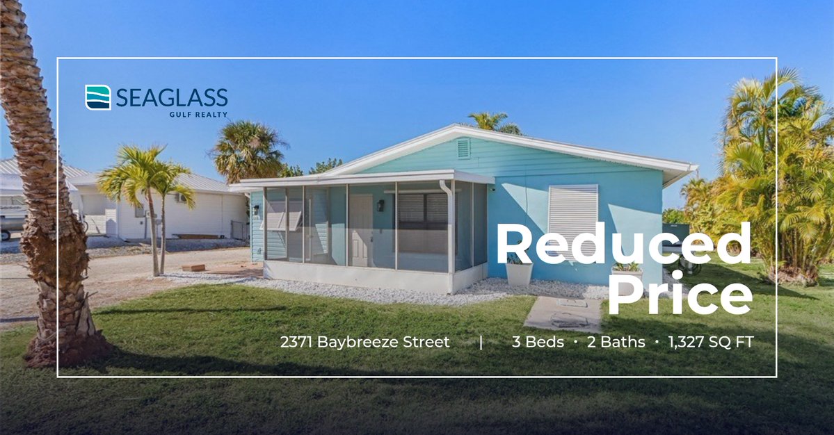 HomesIn239's tweet image. 🌴 Reduced Price 🌴 This recently reduced home at 2371 Baybreeze Street in St James City won't last long, so, don't wait to set up a showing! Reach out here or at (239) 257-5095 for more information!
#seaglassgulfrealty #seaglass ... homeforsale.at/2371_BAYBREEZE…