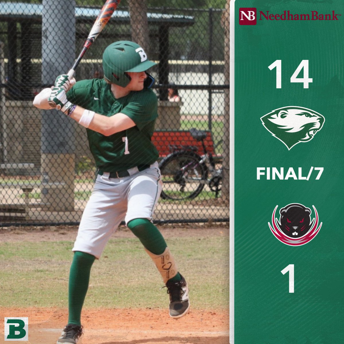 BabsonAthletics's tweet photo. Ryan Hvozdovic and Bobby Christensen combined to drive in seven runs and Chase Burrows struck out six in a complete-game effort as @BabsonBaseball beat @MITAthletics 14-1 in 7 innings to earn a split of Saturday's doubleheader. #GoBabo #d3baseball https://t.co/yBZO5JFhDN