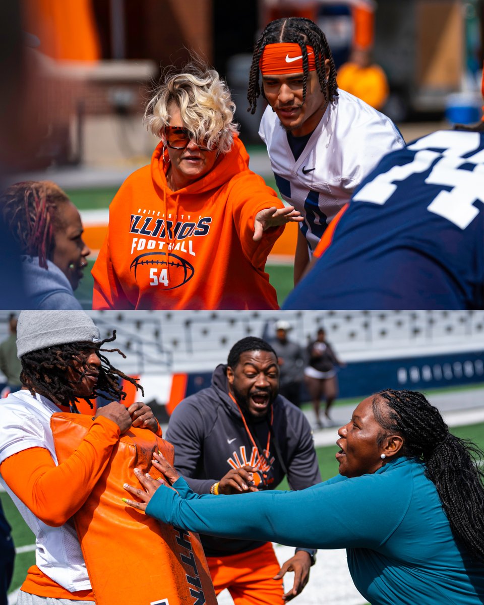 IlliniFootball's tweet image. FamILLy built this — today they got to be part of the work.
