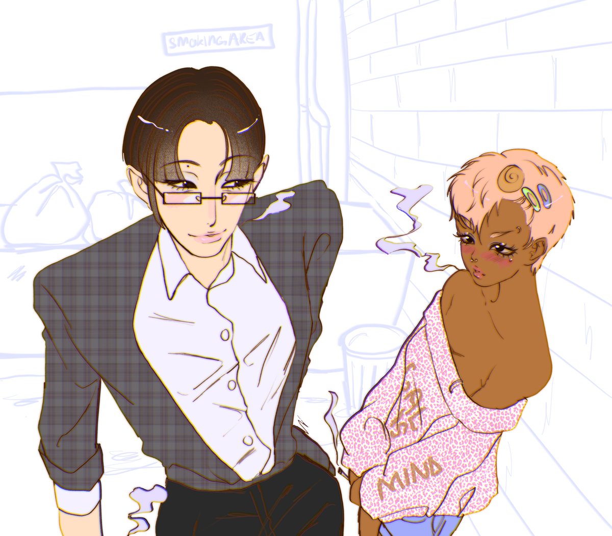 Lothaire_arts's tweet image. YURI!!!!!

Office lady x gyaru (they've kissed a few times)