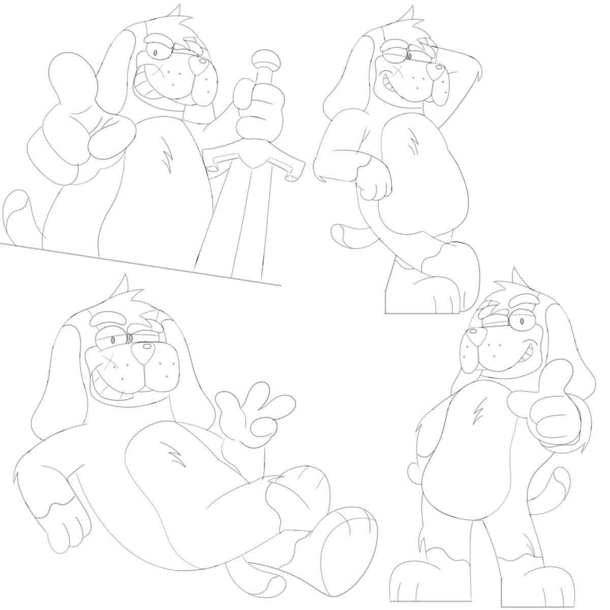 siriley200's tweet image. Here have some sketch poses from the coolest dog around BENJI! I'll colour these another day lol! #CartoonArt #cartoonstyle #cartoon #ArtistOnTwitter #arttwt #oc #Anthro #anthroart #furryart #cartoondog #dog #sketches #sketch