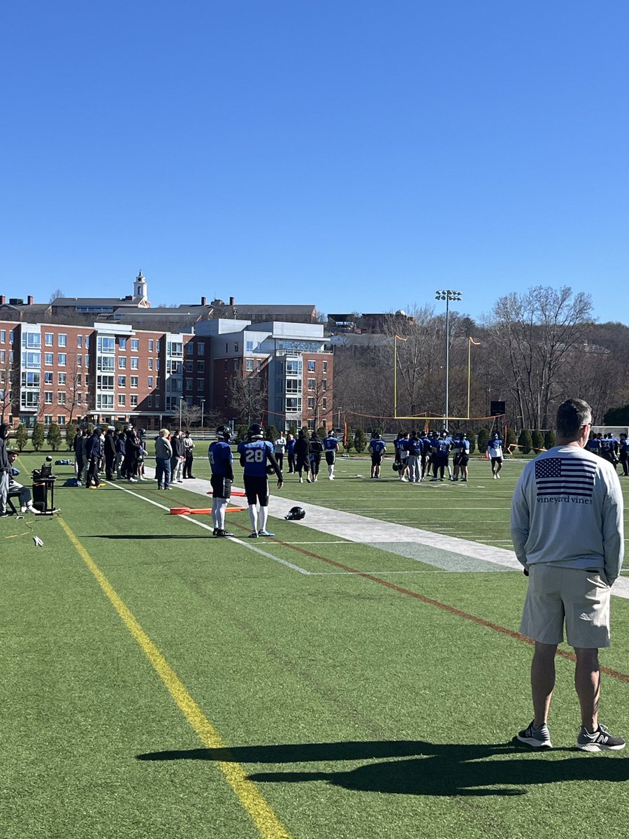 MaddenLyons_9's tweet photo. Had a great time @FootballBentley spring ball scrimmage today! Thank you to @Coach_OOmoyeni for the invite, and thank you to @JeffMoorzzy32 for taking time to teach me about the dbs. Hope to be back on campus soon!

@PactPerformance @NE6FB_Recruits @5StarFBRecruits @BallCoachHP https://t.co/zsVNQUPl0y