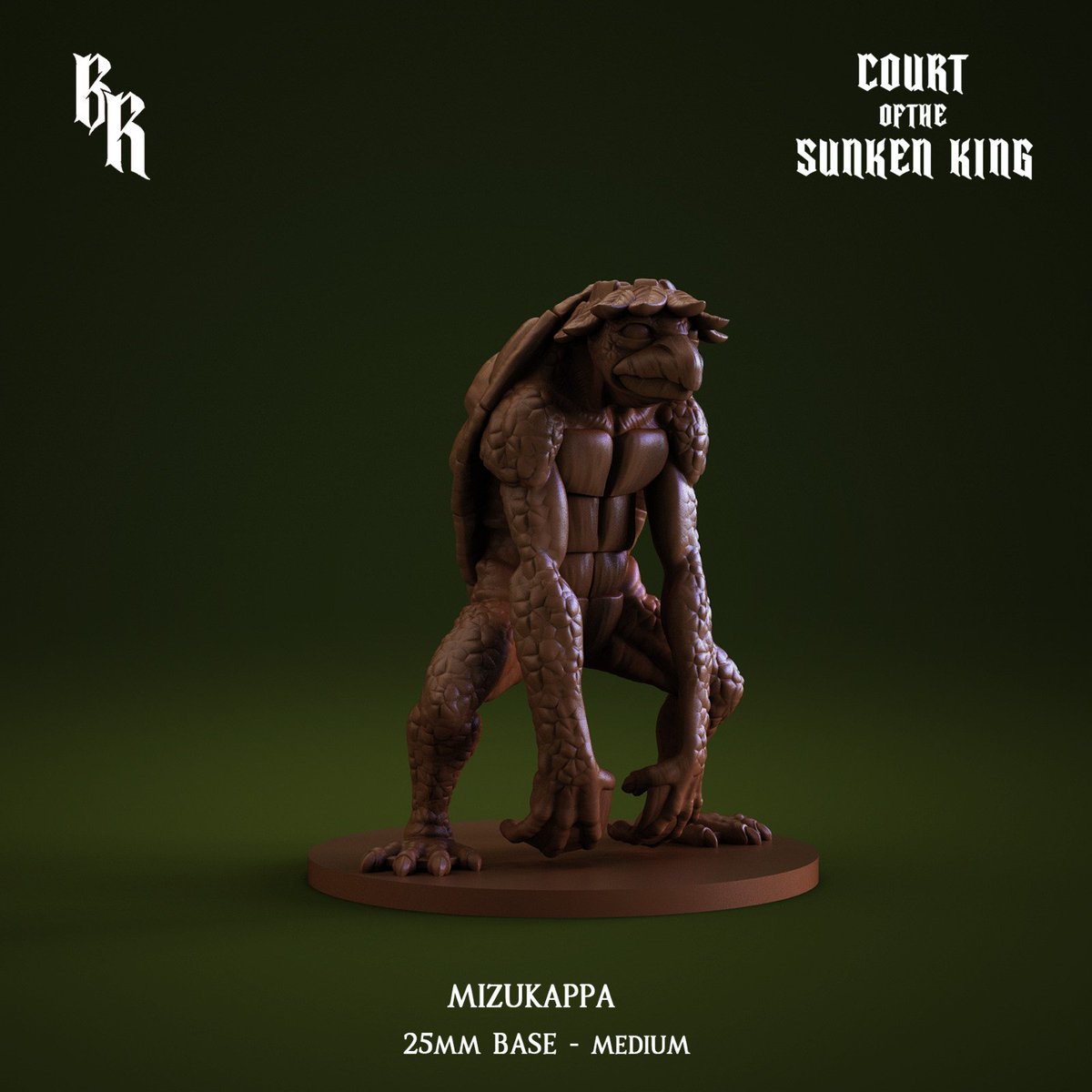 beckrelics's tweet photo. Mizukappa | 25mm Base

Medium-sized model from the April release, Court of the Sunken King. Highly detailed and ready for your resin printer.

Download the STL by joining my Patreon or Tribes. Link in Bio.

#dnd #wargames #tabletop https://t.co/iTGneKR54K