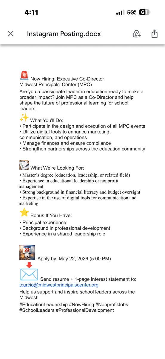 Midwest Principals tweet media