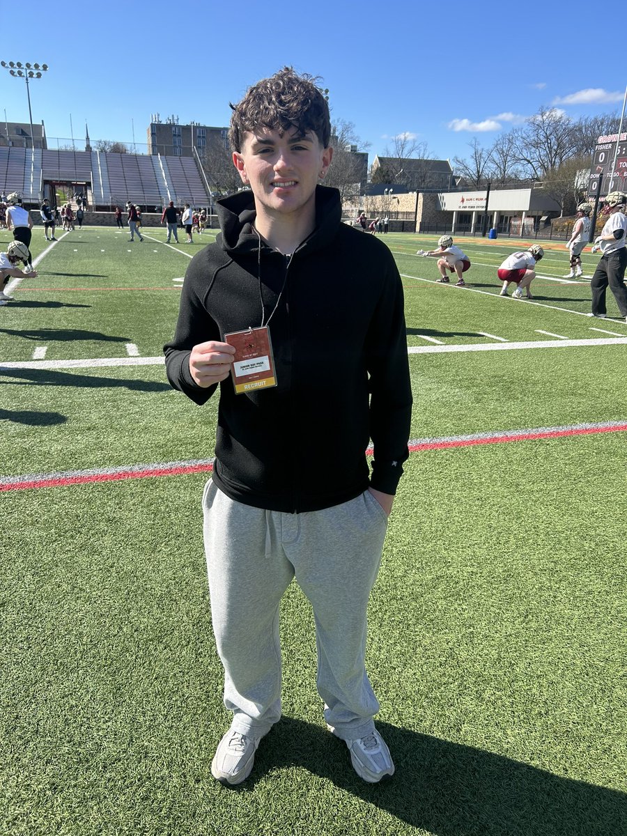 connorgaughann's tweet photo. Had an amazing Junior day with @SjfFootball Can’t wait for what the future holds and thank you to @CoachRabyJr for the invite! Go Cardinals! #juniorday #cardinal #wildcat #classof2027 #recruit https://t.co/WXrmfRzumz