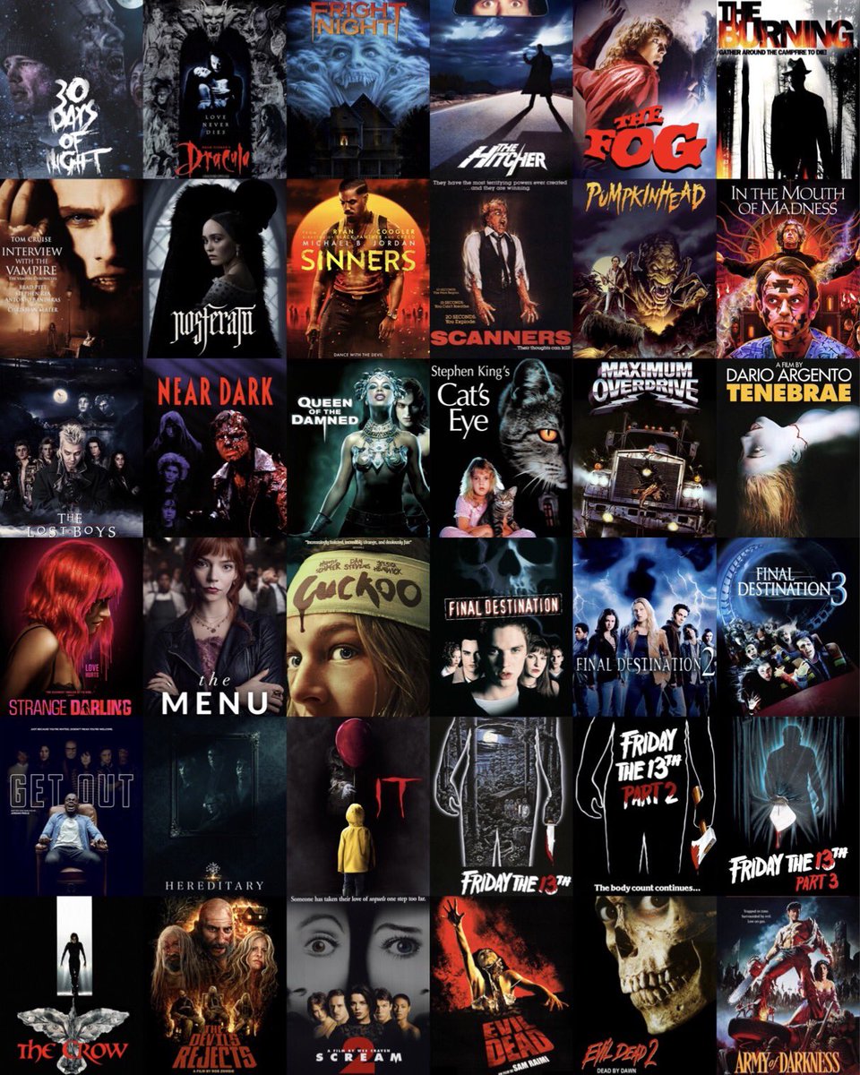 HouseOfHorrorCo's tweet photo. You can only choose 3 movies! 😳 https://t.co/SVnwNup6xk