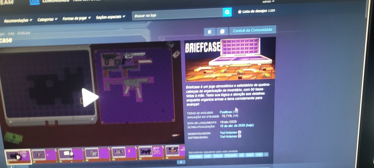 Briefcase - WISHLIST ON STEAM- Antunes GameDev tweet media