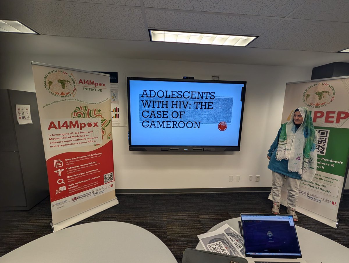 AimmLab's tweet photo. AIMMLab Weekly Meeting | 04/10/2026

Dr. Zahra Nia gave a talk on “Adolescents with HIV: The Case of Cameroon,” exploring who should be prioritized for CD4 testing when resources are limited. 

Trivia by Ebenezer. Win by Arjun. https://t.co/r0NCrSutOX
