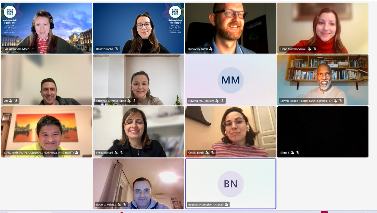 ESGE_news's tweet image. ESGE Social Media working group is preparing for the upcoming #ESGEDays2026.

Will we you be seeing you there?✨

👉 Register now: esgedays.org/registration/r…