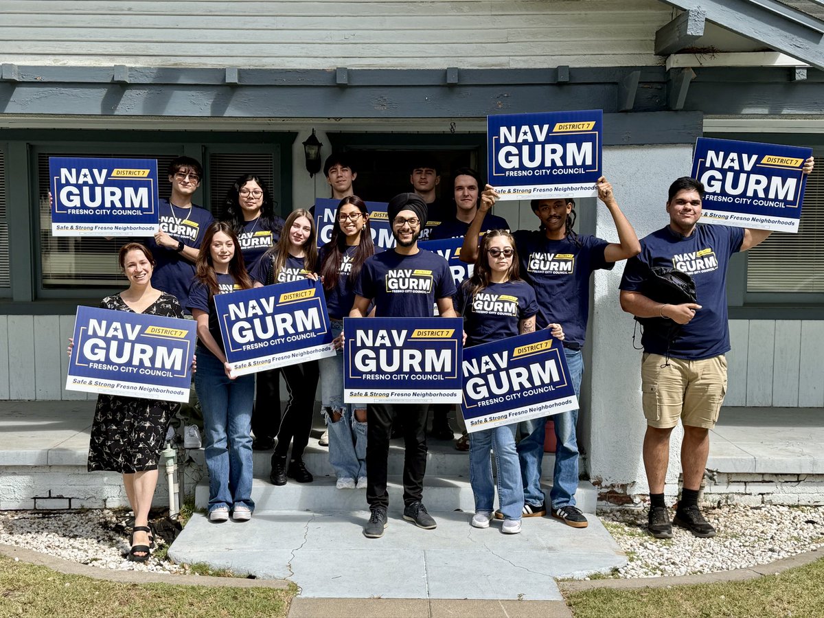 ngurm_'s tweet photo. #TeamNav is coming to a Fresno District 7 neighborhood near you! 

Our campaign is about fighting for a Fresno that works for everyone, from our young people to our seniors! Let’s go! https://t.co/sBr3jACcIJ