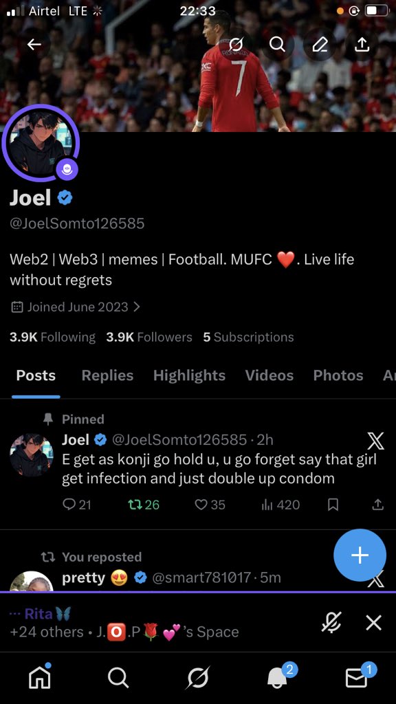 Joel tweet media