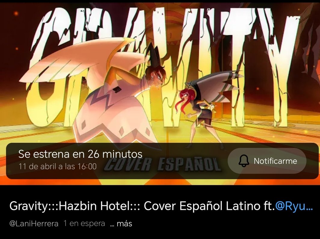 LaniHerrera96's tweet photo. Ya se va a estrenar gravity :3
Cover junto a @RyusakiDub
Vayan a darle amor porfavor

https://t.co/Cw1qjRG2Xu https://t.co/aDf8jEEjku