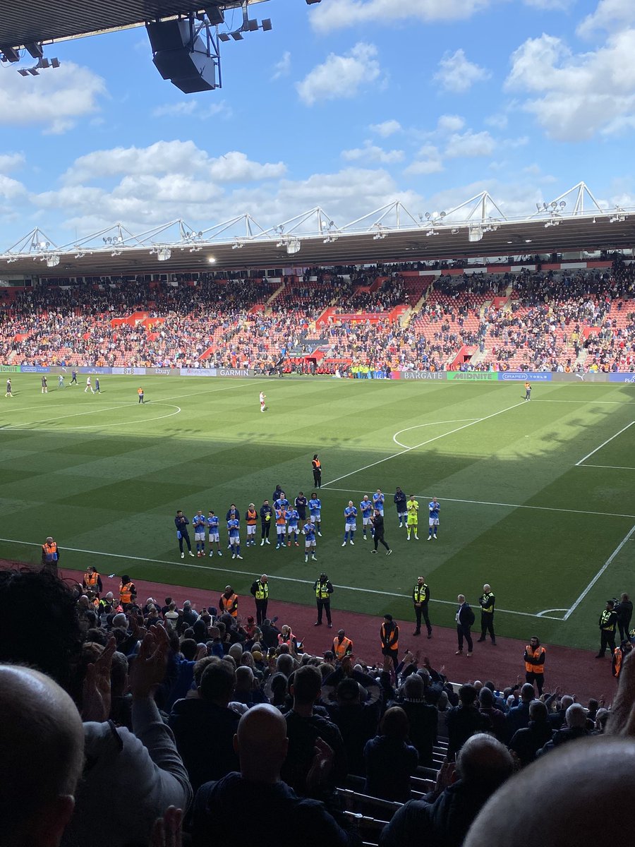 DCFCcammm's tweet photo. Eustace is a proper manager btw. The way he made the players go right up to the fans and show their appreciation for the long trip and making them stay there and soak it up, so refreshing.

Eustace barmy army🐏 https://t.co/lA7MzRvK1A