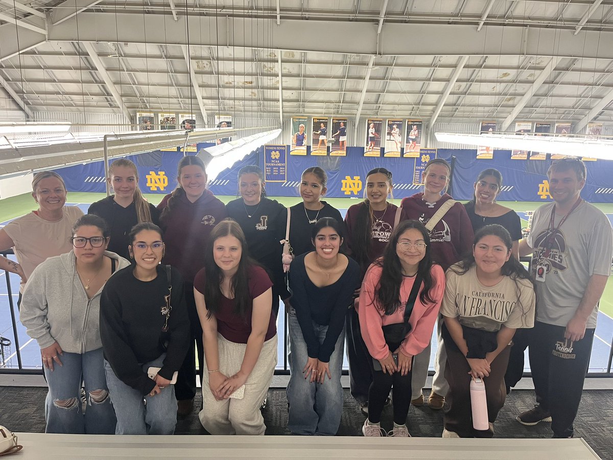 JimtownT's tweet photo. Our girls team is ready for the season! Had a team outing today after practice and got to see Notre Dame finish their season with a win! Proud of this team @jimtownathletic https://t.co/JRATdpJwhs
