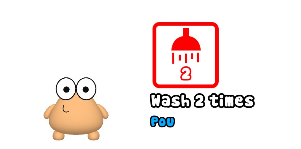 YouKnowudoing's tweet photo. Pou 3D: Achievement! Wash 2 times. ^_^ #pou3d #pou_3d #pou2 #pou https://t.co/upFxcdZl4E https://t.co/PZ8qaM0KKG