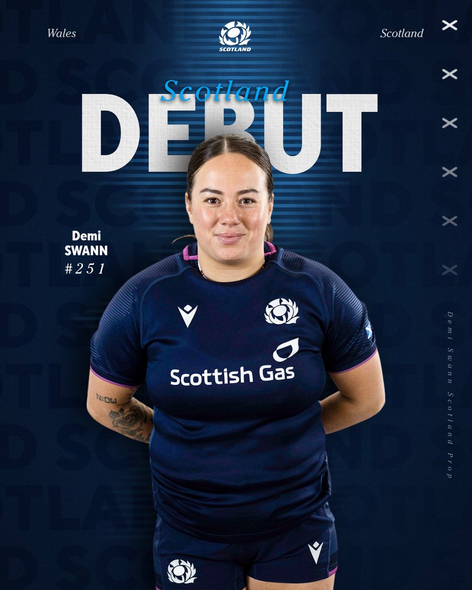 Scotland Cap #251 🧢

Demi Swann debuts for the Scotland National Women's squad 🙌

#AsOne | #GuinnessW6N
