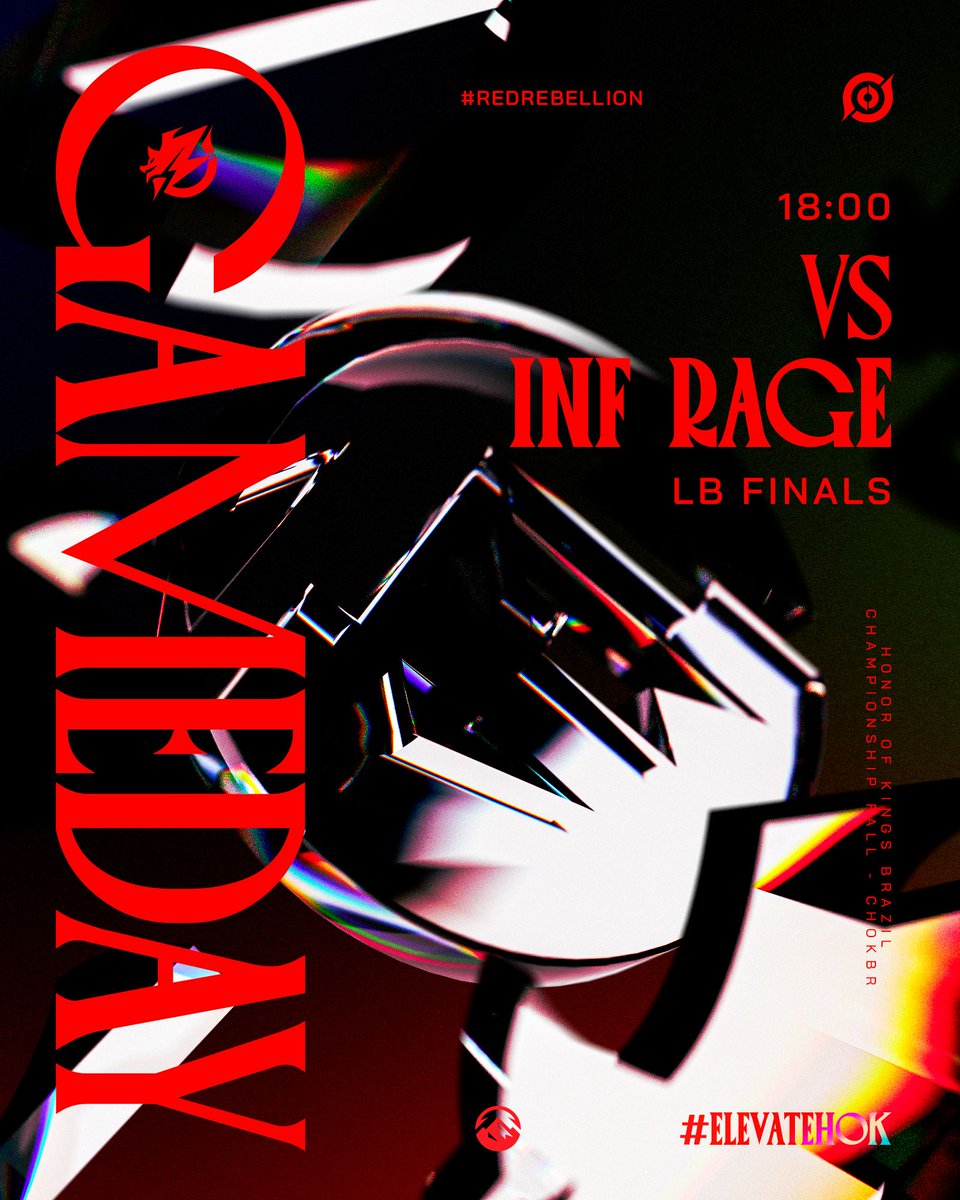 ElevateGG_BR's tweet photo. Não existe margem para erro. 🧠 Hoje lutamos pela nossa vida no #CHOKBR e pelo sonho de representar o Brasil na EWC.
🆚 Influence Rage
🏆 Final da Chave Inferior
⏰ 18:00 BRT
📺 @HOKesportsBR
#ElevateHOK | #RedRebellion https://t.co/eUYDllpQKR