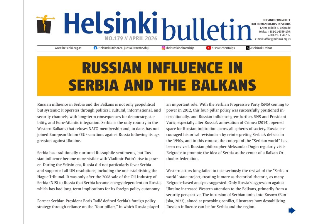 Helsinški odbor za ljudska prava u Srbiji tweet media