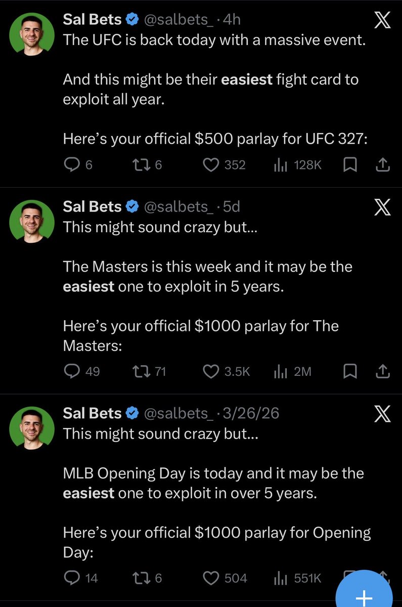 TheMishDFS's tweet photo. This might sound crazy but…

There’s tons of betting slop on the internet but this may be the sleaziest in years https://t.co/xPa6uc1Knv