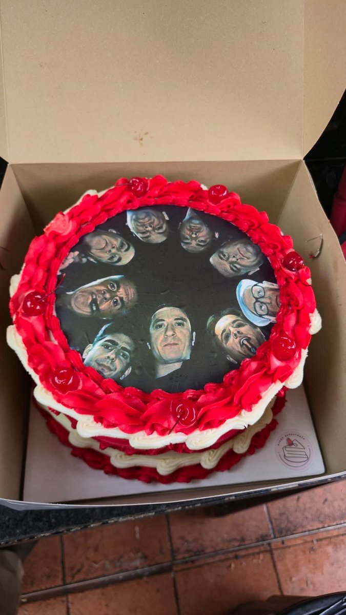 His wife made him this Sopranos cake for his birthday